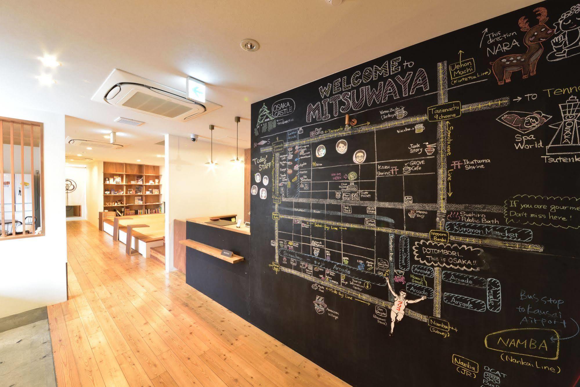 Hostel Mitsuwaya Осака Экстерьер фото